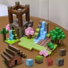 Magnetic Building Blocks Art.109778 Магнитные строительные блоки 3D Кубики Образовательный набор 100 шт