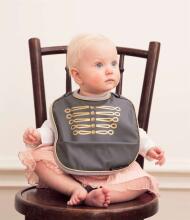 Elodie Details Baby Bib Art.103425 Golden Grey  Lacīte / priekšautiņš