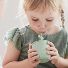 Done by Deer Peekaboo straw cup 2-pack Wally Powder