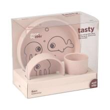 Done by Deer silicone dinner set, Sea friends Powder
