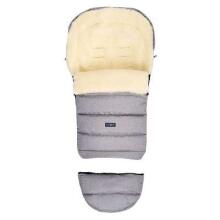 Womar Igrow 4.0 Wool Art.IGW4-011 Melange Light Gray Зимний прогулочный конверт шерстяной в коляску/cанки 106 см