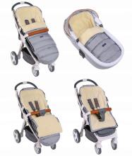 Womar Igrow 4.0 Wool Art.IGW4-011 Melange Light Gray Зимний прогулочный конверт шерстяной в коляску/cанки 106 см