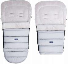 Womar Igrow Plusz Art.3-Z-SW-S20+M-010 Light Grey  2-daļīgs ratu guļammaiss ar flisa  oderi  106 cm