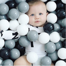 Gerardo Toys Extra Balls  Art.GT65202 Black/White  Мячики для сухого бассейна  Ø 7 cm, 80 шт.