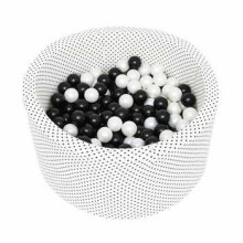 Gerardo Toys Extra Balls  Art.GT65202 Black/White Baseina bumbiņas  Ø 7 cm, 80 gab.
