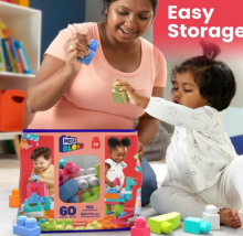Mega Bloks Building Bag 60pc  Art.835078 Konstruktors maziem,60 det.