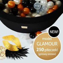 Meow Glamour Model Art.110430 Black  Sauss baseins ar bumbiņām(250gab.)