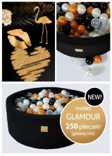 Meow Glamour Model Art.110430 Black  Sauss baseins ar bumbiņām(250gab.)