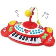 Win Fun Superstar Electronic Keyboard  Art.2055 Sintezators ar mikrofonu ar skaņas un gaismas efektiem