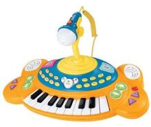 Win Fun Superstar Electronic Keyboard  Art.2055 Sintezators ar mikrofonu ar skaņas un gaismas efektiem