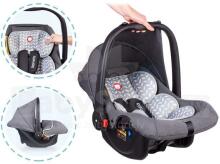 Lionelo Noa Plus Art.110490 Grey Scandi Bērnu autosēdeklis (0-13 kg)