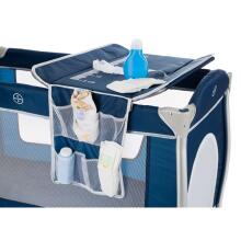 Fillikid  Alu Darkblue Art.4040-01  Двухярусная детская кроватка для путешествий