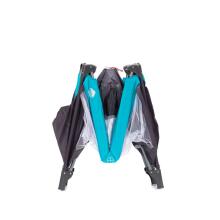 Fillikid Art.4055-07 Travel cot Basic Grey/Turquoise  Ceļojumu gulta ar matraci bērniem