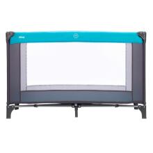 Fillikid Art.4055-07 Travel cot Basic Grey/Turquoise  Ceļojumu gulta ar matraci bērniem