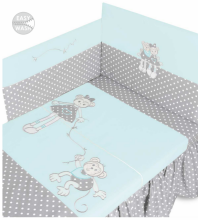 MimiNu Art.82163 Malpki Kokvilnas gultas veļas komplekts no 2 daļām