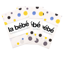 La Bebe™ Set 75x75(3) Art.111514 Color dots Комплект детских пеленок [хлопок] 75x75cm(3 шт)