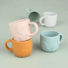Done by Deer Peekaboo cup Elphee, Blue Чашка из силикона