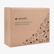 Navaris 3D Cast Set Plaster Feet Hands Art.112183 komplekts mazuļa rociņu nospieduma izveidošanai