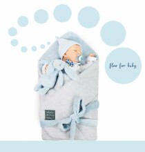 Flooforbaby Baby’s Horn Art.112216 Mint  конвертик для новорождённого двухсторонний  78x78 см