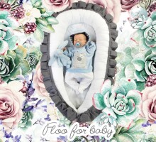 Flooforbaby Baby Cocoon Art.112288 Гнездышко – кокон для новорожденных Babynest