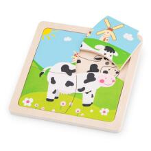 New Classic Toys Mini Puzzle Cow Art.10526