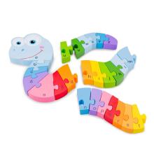 New Classic Toys Alphabet Art.10533 Детский деревянный пазл с алфавитом