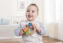 EverEarth Baby Grasping Ring  Art.EE33589 Деревянная погремушка