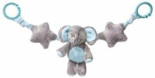„My Teddy Pram Chain Elephant Art“. FEBB minkštas žaislas, pakabinamas ant vežimėlio