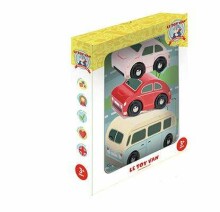 „Le Toy Van Retro“ automobilių rinkinys Art.TV463 Spalvotų medinių automobilių rinkinys