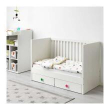 Made in Sweden Stuva/Folja Art.391.805.66  Детская деревянная кроватка с ящиками 120х60