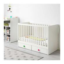 Made in Sweden Stuva/Folja Art.391.805.66  Детская деревянная кроватка с ящиками 120х60