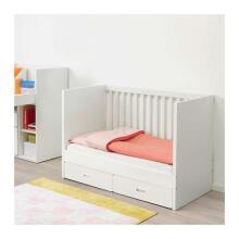 Made in Sweden Fritids/Stuva Art.892.531.69   Детская деревянная кроватка с ящиками 120х60