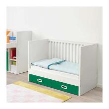 Made in Sweden Fritids/Stuva Art.492.675.02   Детская деревянная кроватка с ящиками 120х60