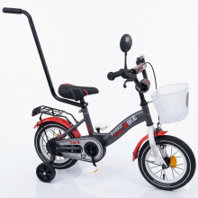 Schumacher Kid Energy Dragon Art.49258 Silver/Orange Bērnu divritenis (velosipēds) ar piepūšamajiem  12 collu riepām