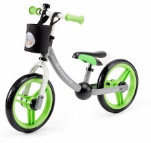 KinderKraft  2WAY Next Art.KKR2WNXGRE00AC Green/Grey Детский велосипед - бегунок с металлической рамой
