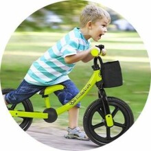 KinderKraft  2WAY Next Art.KKR2WNXGRE00AC Green/Grey Детский велосипед - бегунок с металлической рамой