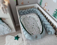 La bebe™ Wafel Art.113013 Premium Garden Бортик-охранка для кроватки