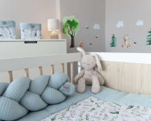 La bebe™ Wafel Art.113013 Premium Garden Бортик-охранка для кроватки