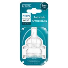 Phillips Avent Anti-colic Art.SCY763/02 Силиконовые соски для бутылочек 3+ (2 шт.)
