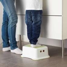 Made in Sweden Forsiktig Art.602.484.18  children's stool white/green