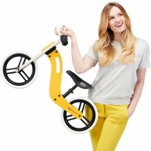 KinderKraft Balance Bike Uniq Art.KKRUNIQHNY0000 Honey  Bērnu skrējritenis ar koka rāmi