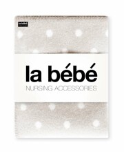 La bebe™ Lambswool 70х100 Art.113477 Grey dots Детское шерстяное одеяло/плед из мягкой шерсти (New Zealand wool) 70x100cm