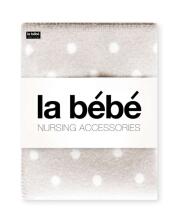 La bebe™ Lambswool 70х100 Art.113477 Grey dots Baby blanket (New Zealand wool) 70x100cm