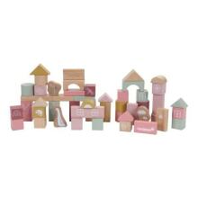 Little Dutch Buildings Blocks Art.7345 Fairy Garden  Деревянные кубики в ведёрке