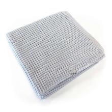 NordBaby Waffle Blanket Art.205678 Cloud Grey   Dabīgas plediņš bērniem no bambusa, 70x100cm