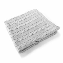 NordBaby Knitted Blanket Art.205677 Cloud Grey   Детское  одеяло из натурального органического бамбука  , 70х100см