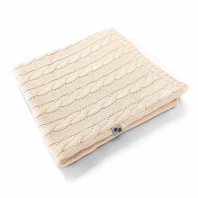 „NordBaby“ megztas antklodė Art.205683 Ecru Natūralus pledas vaikams iš bambuko, 100x70cm