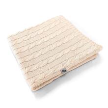 NordBaby Knitted Blanket Art.205683 Ecru  Dabīgas plediņš bērniem no bambusa, 100x70cm