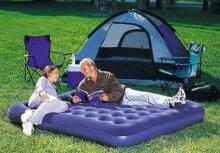 Bestway Flocked Air Bed Art.32-67002 Matracis divvietīgs piepūšams ar pārklājumu