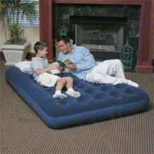 Bestway Flocked Air Bed Art.32-67002 Matracis divvietīgs piepūšams ar pārklājumu